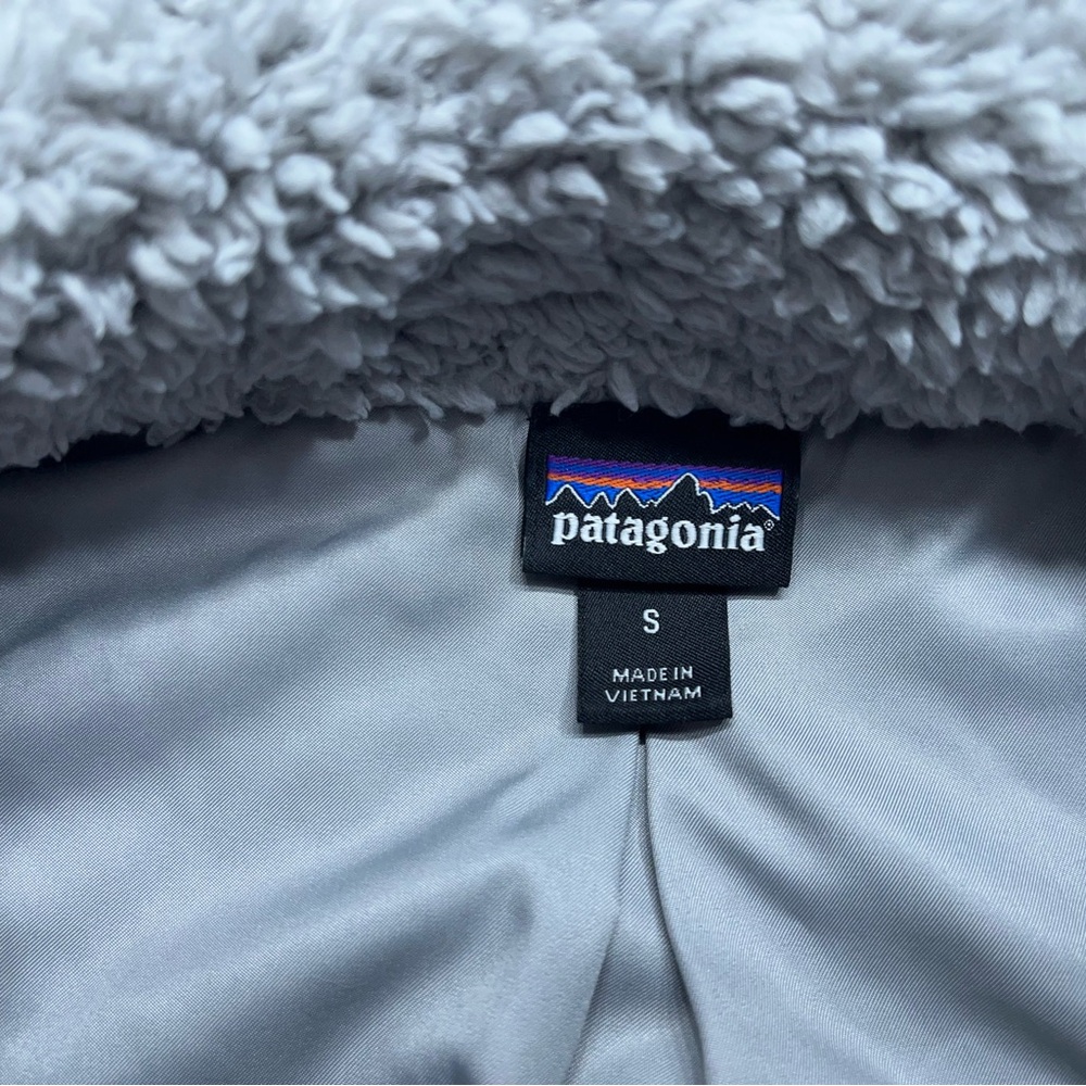 Patagonia Los Gatos Fleece Vest Womens Size Small Gray Deep Pile Full Zip - Picture 5 of 11